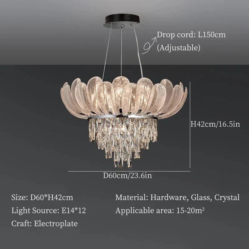 Lámpara de techo DecorBites™ Crystal Crown: una lujosa luz de techo para el hogar, tiendas y vestíbulos