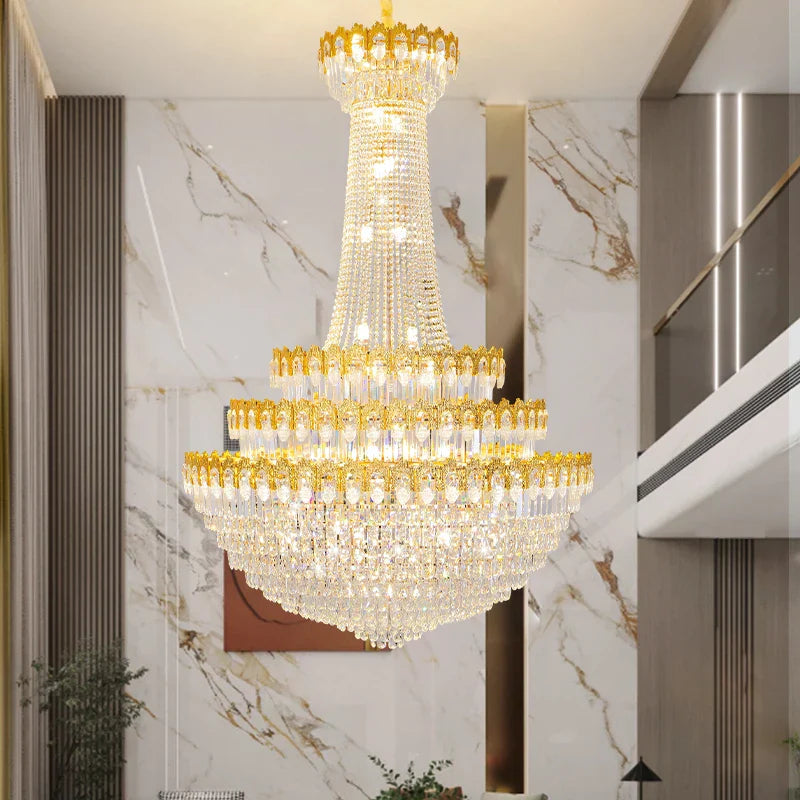 DecorBites™ Crystal Chandelier: Luxury European Living Room Main Light 2024 Elegant Design