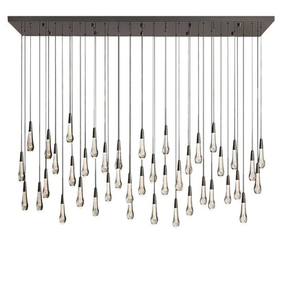 Lámpara de araña DecorBites™ con forma de gota de agua de cristal - Decoración de lujo para escaleras