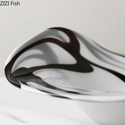 DecorBites™ Glass Fruit Plate Set - Elegant Tableware for Home, Hotel, and Restaurant Use