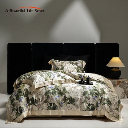 Decobites Silk Modal Digital Printing Bedding Set for Luxurious Comfort