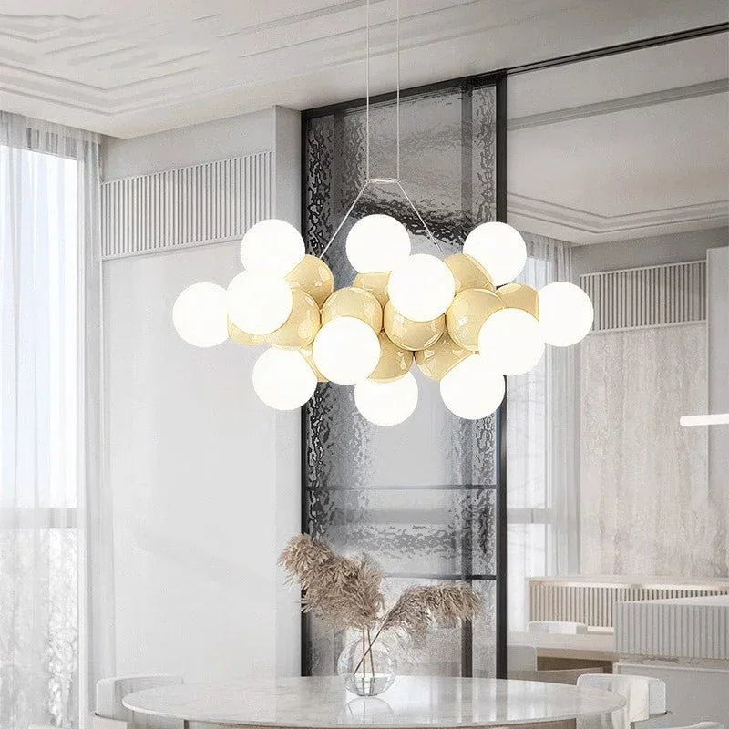DecorBites™ Elegant Chandelier Ceiling Pendant Light Fixture for Dining Room, Salon & Indoor Lighting