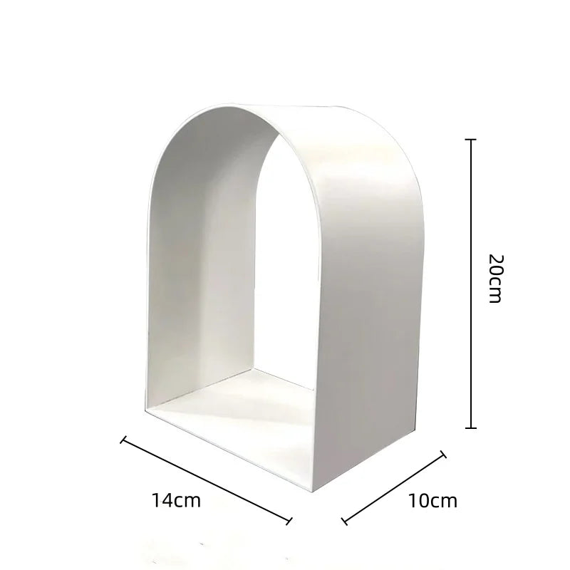 ديكور بايتس™ - منحوتة معدنية على شكل أقواس ذهبية - ديكور غرفة - تمثال هندسي مصنوع يدويًا