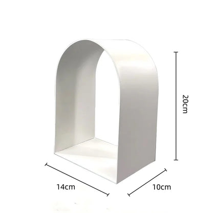 ديكور بايتس™ - منحوتة معدنية على شكل أقواس ذهبية - ديكور غرفة - تمثال هندسي مصنوع يدويًا