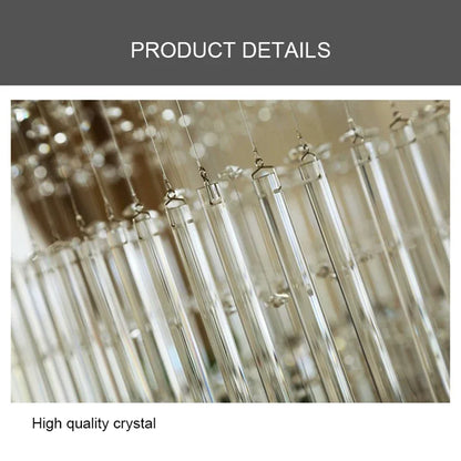 DecorBites™ Crystal Chandelier Lighting for Living Room Hotel Lobby Ceiling