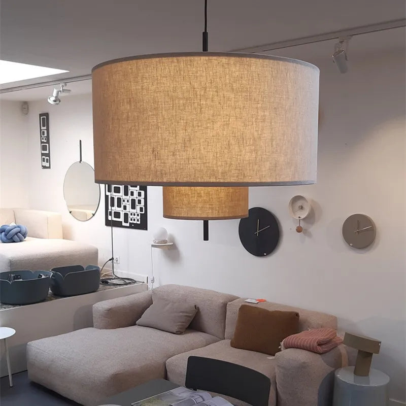 DecorBites™ Bohemia Fabric Pendel Lamp: Handmade French Design for Home, Office, and Hotel