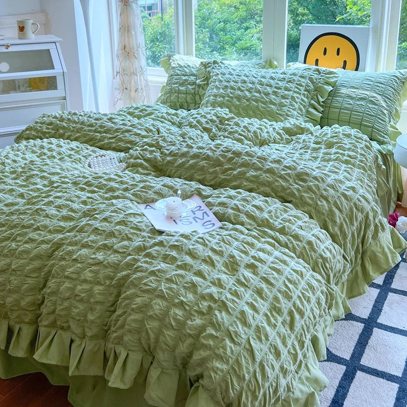 Solid Cotton Duvet Set