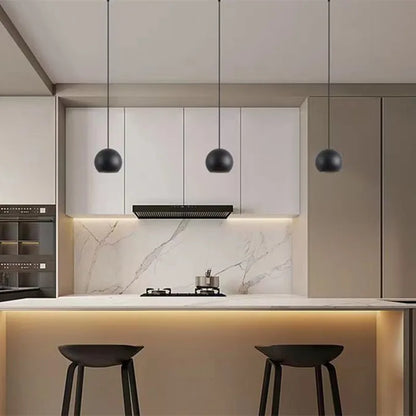 Modern Black Aluminum COB Pendant Light