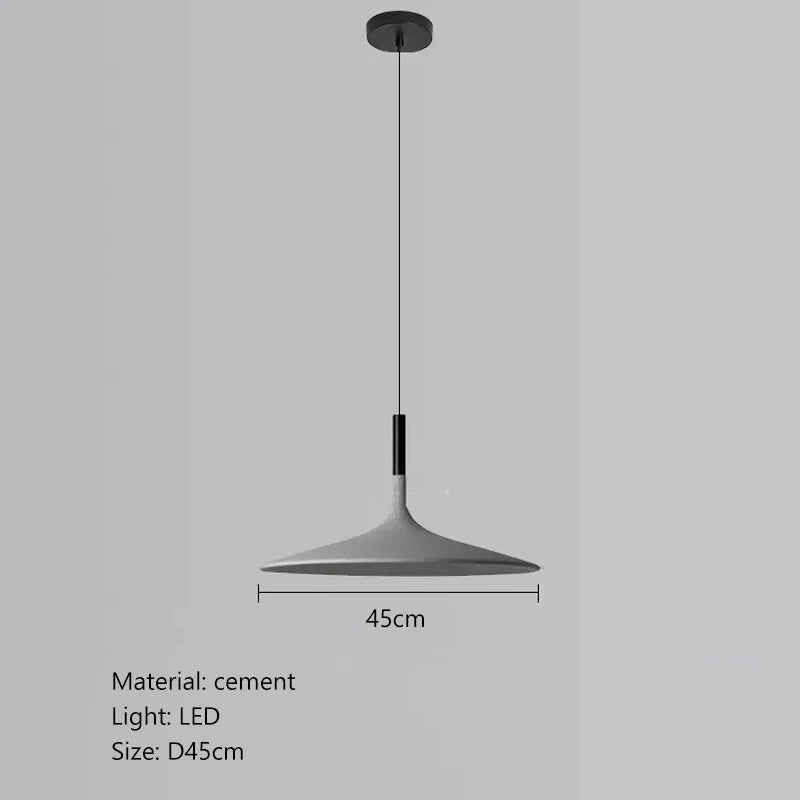 DecorBites™ Cement UFO LED Pendant Lights for Dining Room Decor & Home Lighting