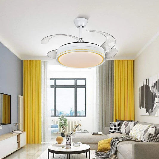 DecorBites™ Decor LED Ceiling Fans with Remote Control for Living Room, Bedroom, Dining Room