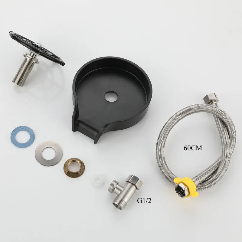 DecorBites™ Glass Rinser Sink Automatic Cup Washer Bar Coffee Tea Pitcher Tool