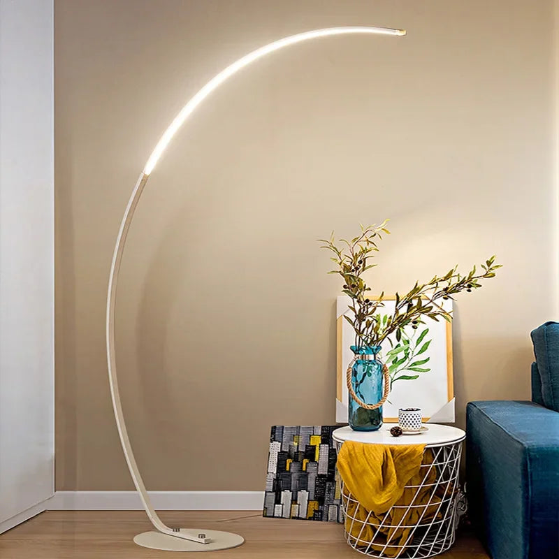 DecorBites™ Arc RGB LED Corner Floor Lamp for Dining Living Room Decor