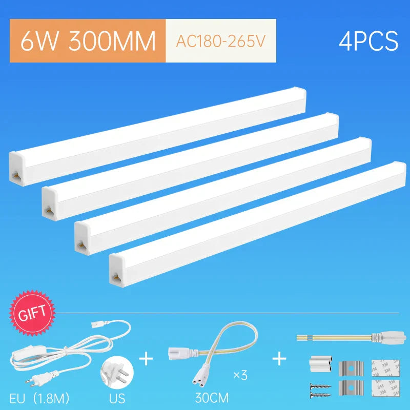 DecorBites™ LED Tube Light Fixture for Home Kitchen Bedroom Cabinet Indoor Lighting