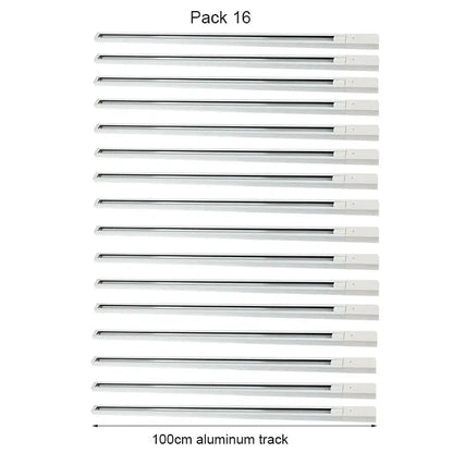 DecorBites™ Aluminum Track Rails for LED Spotlights with T-L Connector