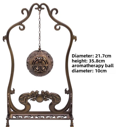 Quemador de incienso DecorBites™ Dragon Alloy: Decoración zen para el hogar y regalo de Navidad