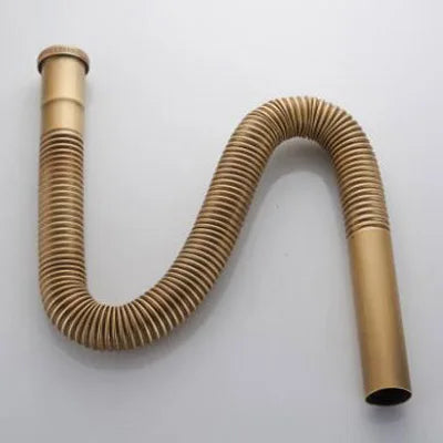DecorBites™ Brass Hose Siphon Sink Drain Water Tube Pipe DN30 Set.