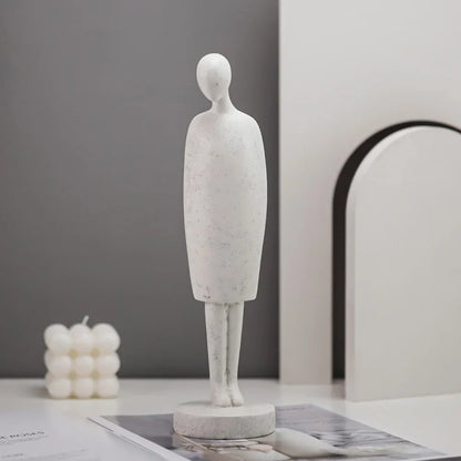 مجموعة تماثيل راتنجية لأشخاص تجريديين من DecorBites™ لديكور المنزل الحديث