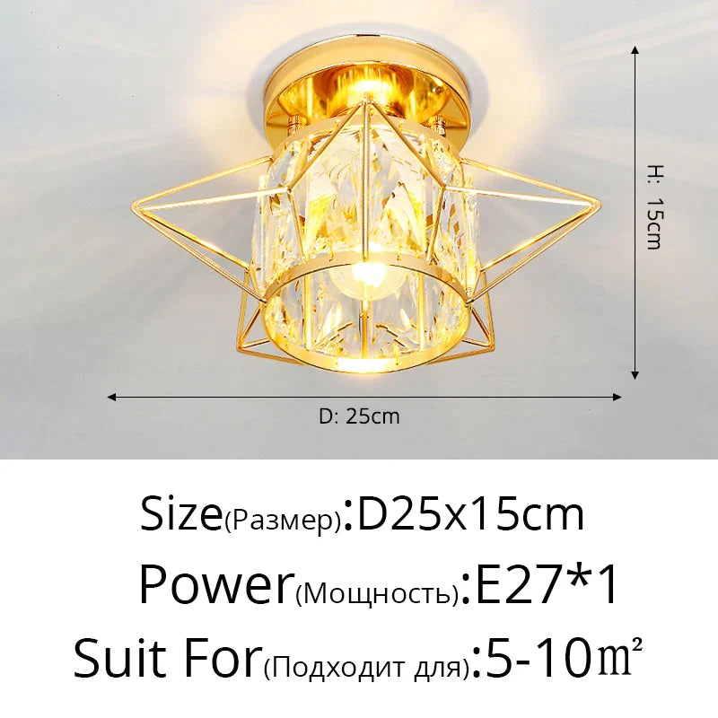 Lámpara de araña LED nórdica de cristal DecorBites™ para iluminación interior moderna