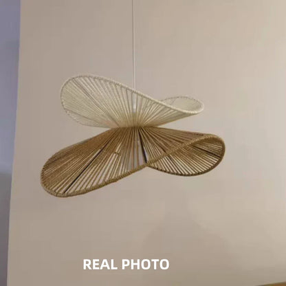 DecorBites™ Hemp Pendant Lights: Wabi Sabi LED Indoor Lighting Fixtures