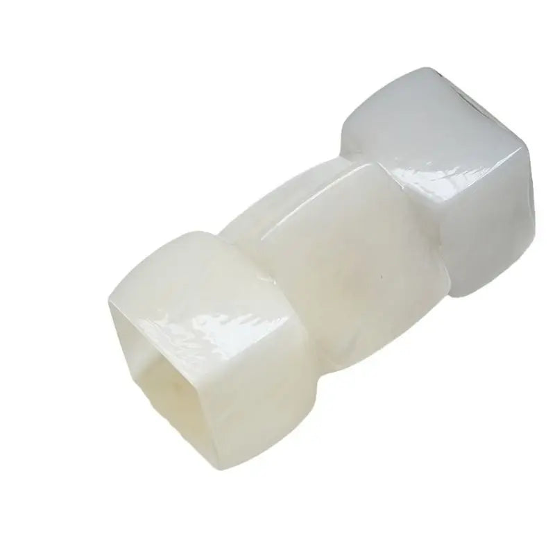 طاولة مزهرية مربعة هندسية من DecorBites™، ديكور زجاجي ناعم لطاولة تلفزيون الفندق