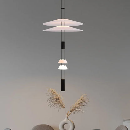 DecorBites™ Circular Pendant Light: Modern Minimalist Hanging Lamp for Living Room, Dining, Bar