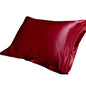 Decobites Soft Satin Pillowcase Set of 1, 48x74cm, Pure Emulation Silk, Solid Color