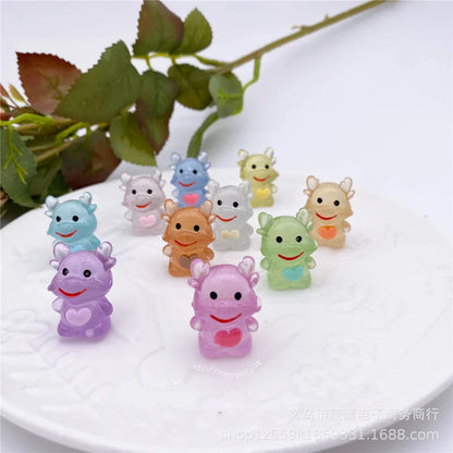 ديكور بايتس™ - تماثيل حيوانات مصغرة كاواي لتزيين المنزل وإكسسوارات رفوف الكتب