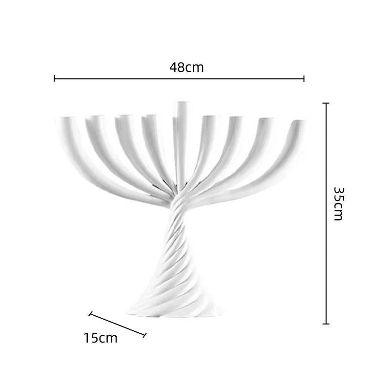 DecorBites™ Gold Geometric Twist Candle Holder Set for Stylish Home Decor