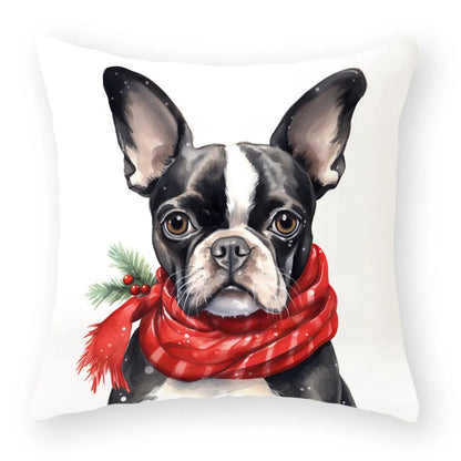 DecorBites™ Cartoon Animal Christmas Pillowcase: Decorative Sofa Cushion Cover for Living Room