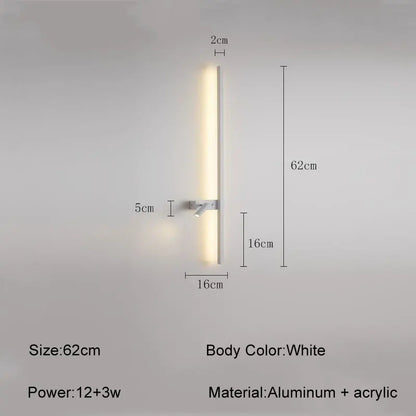 DecorBites™ LED Wall Sconce: Modern Nordic Style Living Room Sofa Background Light