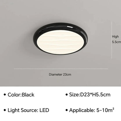 DecorBites™ LED Ceiling Light: Nordic Minimalist Design, Remote Control, for Bedroom, Living Room