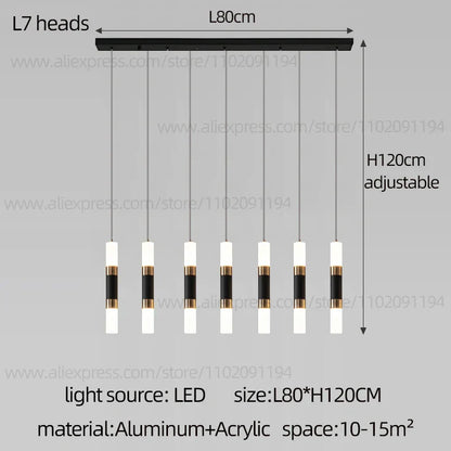 DecorBites™ LED Staircase Chandelier: Modern Duplex Home Lighting for Architectural Decoration