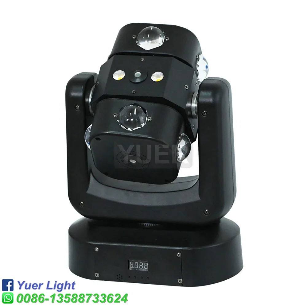 DecorBites™ DJ Disco Ball Lights LED Beam Laser Strobe Moving Head Light