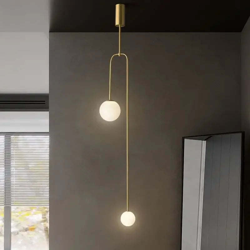 DecorBites™ Bronze Glass Ball Chandelier: Luxury Pendant Lights for Living Room, Bedroom, Hotel & Bar