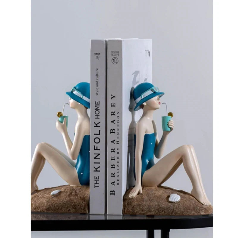 DecorBites™ Cartoon Girls Resin Figure Sculpture for Home Decor