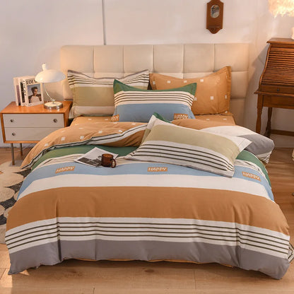 طقم سرير سميك من القطن من DecorBites™ - مقاس فردي/مزدوج، عالي الجودة، دافئ وناعم.