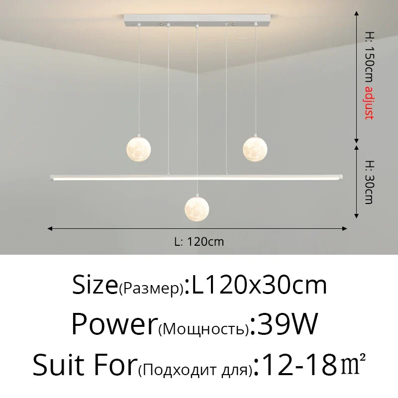 DecorBites™ LED Pendant Lights for Dining Room & Kitchen - Modern Chandelier Lighting