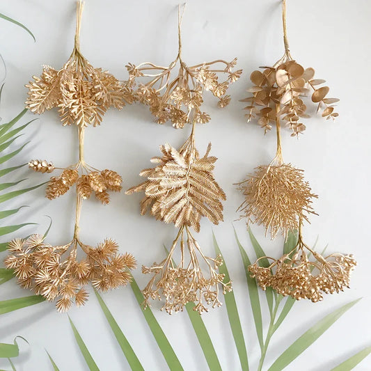 DecorBites™ Green Plant & Berry Stamen Bundle for DIY Christmas & Wedding Decor