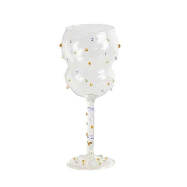 DecorBites™ Gem Spark Coupe Goblet Set - Colorful Crystal Champagne Glass Collection