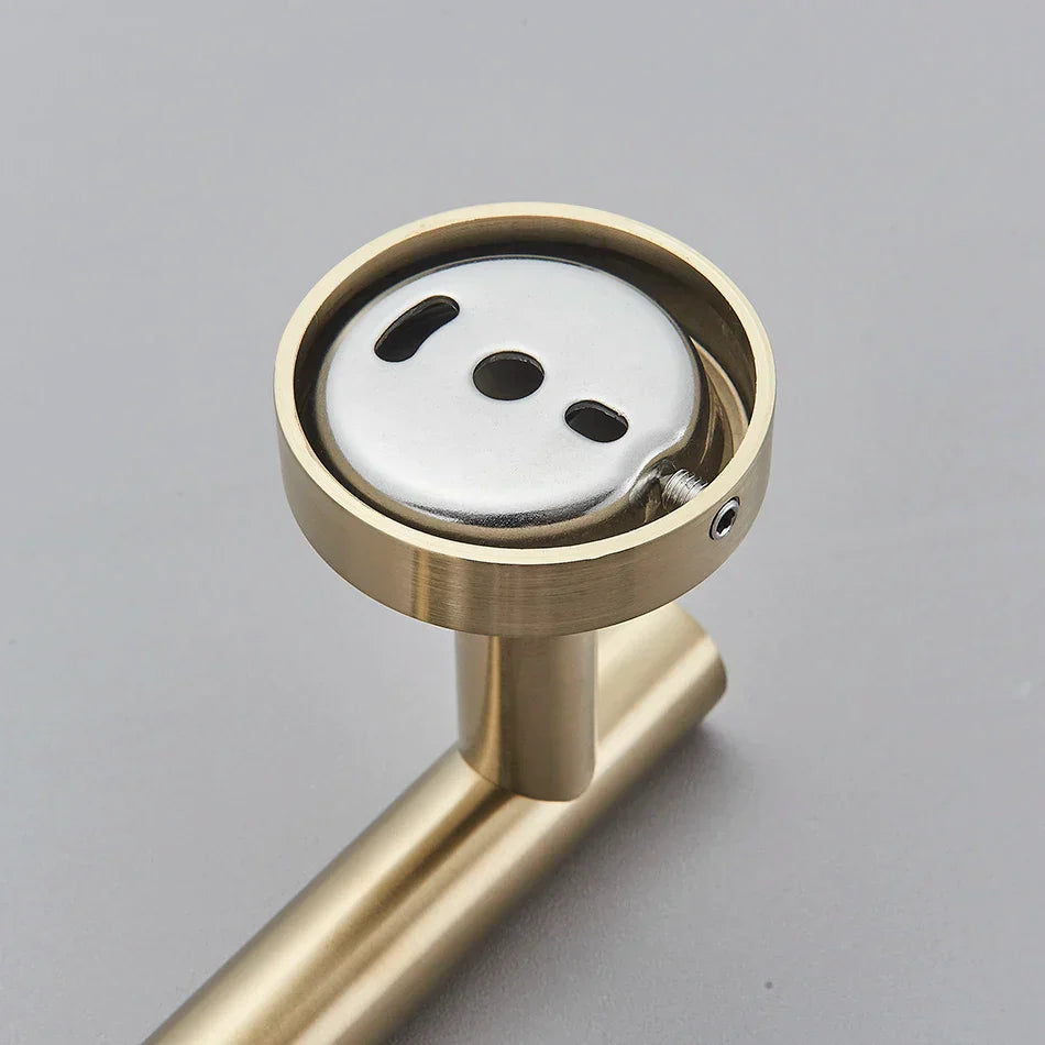 DecorBites™ Bathroom Hardware Set Shelf Paper Holder Hook Towel Rack Ring Bath Accessories