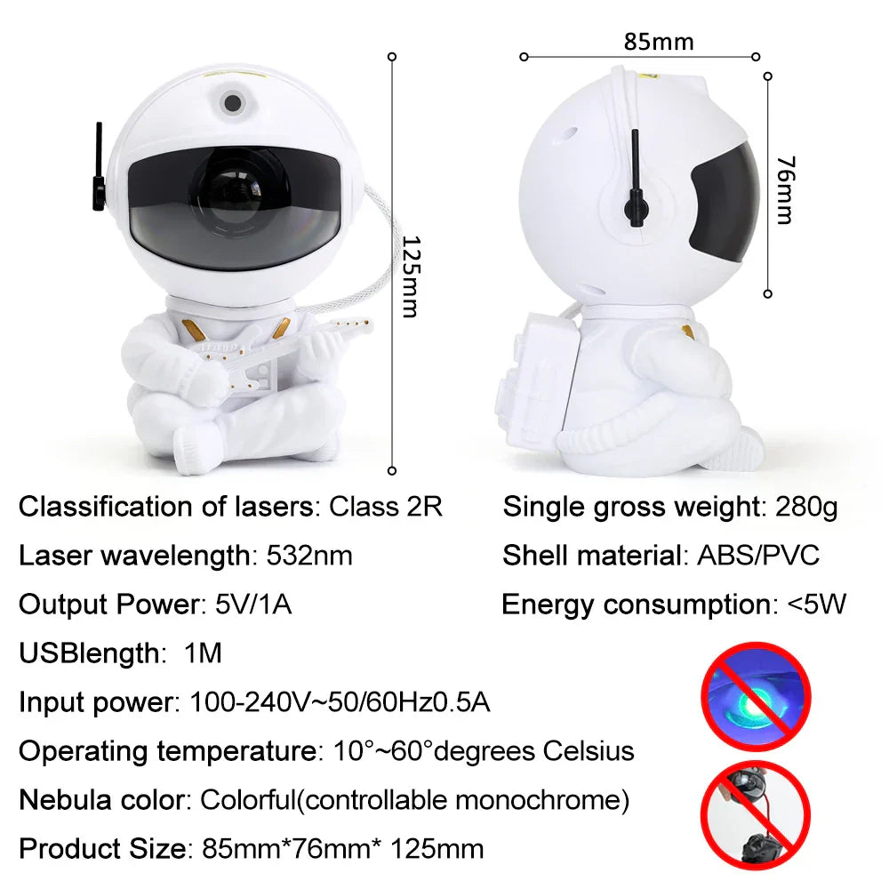 Lámpara de noche LED DecorBites™ Galaxy Star para el hogar, dormitorio o habitación infantil. Ideal como regalo.