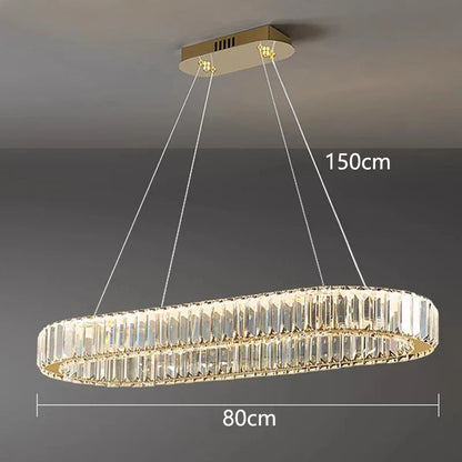 DecorBites™ Crystal Chandelier: Modern Home Decoration Pendant Lights for Living and Dining Room