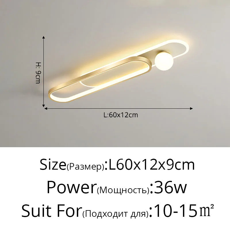 Decorbites™ Lámpara de pasillo LED para iluminación interior del hogar, dormitorio, porche y pasillo decorativo