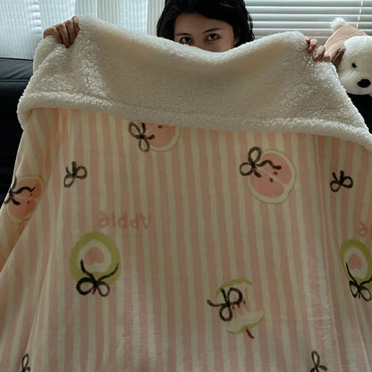 Manta de forro polar DecorBites™ | Chal multiusos para oficina y hogar | Manta suave y cálida