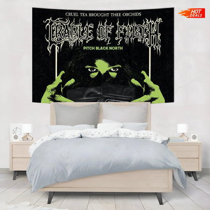 DecorBites™ Gothic Rock Band Tapestry for Bar or Basement Wall Decor