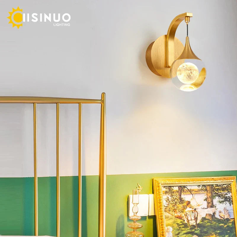 DecorBites™ Crystal LED Wall Sconce for Elegant Home Décor