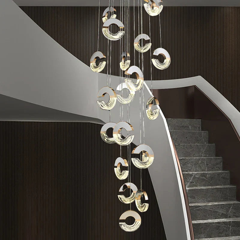 DecorBites™ Crystal Chandelier Ring Lamp for Various Spaces