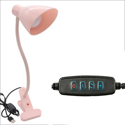 DecorBites™ 5W USB Night Light LED Clip Lamp, Dimmable, 3 Color Modes, 10 Brightness Settings
