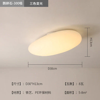 Lámpara colgante LED DecorBites™ Pebble: Elegante candelabro blanco para decoración de salas de estar, dormitorios y restaurantes.