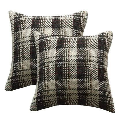 DecorBites™ Buffalo Plaid Cotton Linen Sofa Cushion Cover Pillowcase